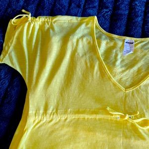 Oxide lightweight butter-yellow dress/swimsuit cover-up Size M